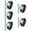 10Pièces 3D Couleurs Quartz Cadeau 10