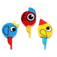 6Pièces Sifflets Jouets Bois Multicolores Stimulant Enfants