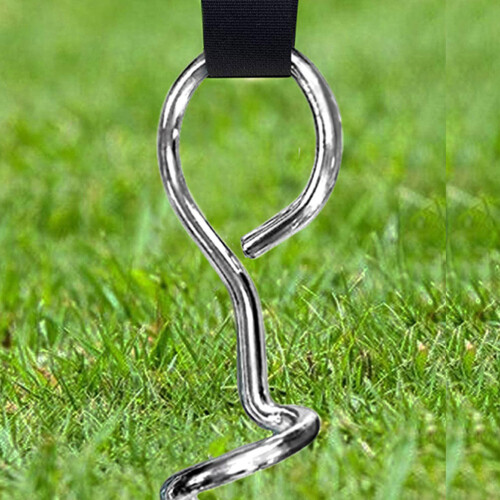 ensemble piquets chien hélice, ancrage résistant, portable 2
