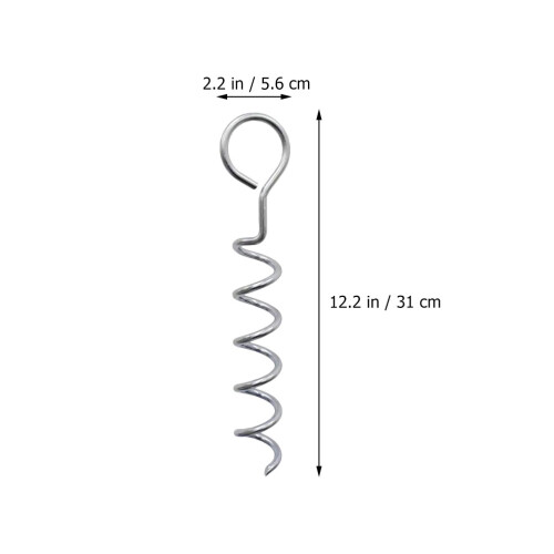 ensemble piquets chien hélice, ancrage résistant, portable 1