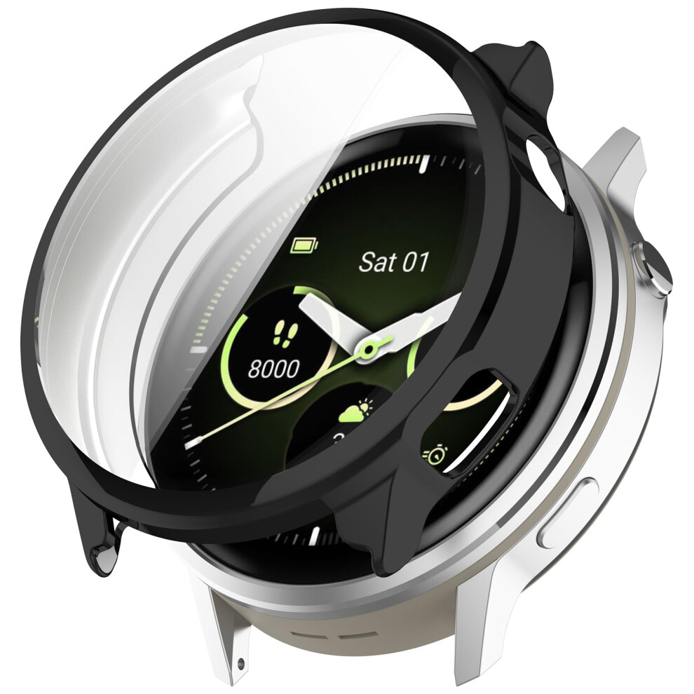 Case And Screen Protector 41Mm Tpu Full Body Cover With Precise Cutouts For Garmin Venu 4 Black 9070919991882