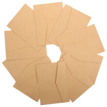 5Ensembles Enveloppes Pliables Simples Kraft Pour Cartes De Fête