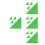 16Pcs Plastic Foosball Table Corner Protectors Green Triangle Guards 7