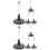 8 Pcs Adjustable Action Figure Stand Doll Support Bracket 5
