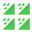 16Pcs Plastic Foosball Table Corner Protectors Green Triangle Guards 9