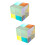 2Pièces Cube Rgb En Verre Multi Pour Science Décoration 7