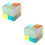 2Pièces Cube Rgb En Verre Multi Pour Science Décoration 6