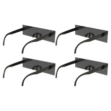12Pcs Black Punk Plastic Sunglasses Party Eyewear Perfect Photo Props
