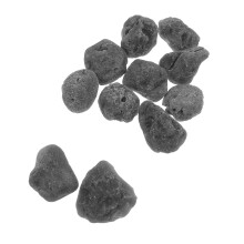 3Pcs Natural Black Meteorite Rock Decoration for Garden Aquarium Use