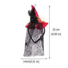 4Pcs Halloween Spider Witch Hat Hair Accessories Perfect Costume Clips