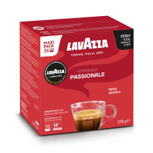 Lavazza, A Modo Mio Espresso Passionale, 36 Coffee Capsules, with Aromatic Notes of Caramel and Chocolate, 100% Arabica, Intensity 11/13, Dark