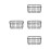 4Pcs Black Iron Multi Functional Kitchen Storage Basket Organizer 7