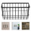 4Pcs Black Iron Multi Functional Kitchen Storage Basket Organizer 9
