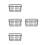 4Pcs Black Iron Multi Functional Kitchen Storage Basket Organizer 8