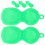 15Pcs Portable Green Plastic Scrapers Scratch Off Tools 3
