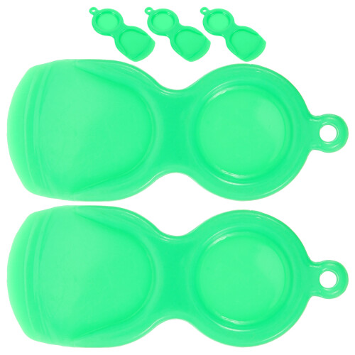 15Pcs Portable Green Plastic Scrapers Scratch Off Tools 2