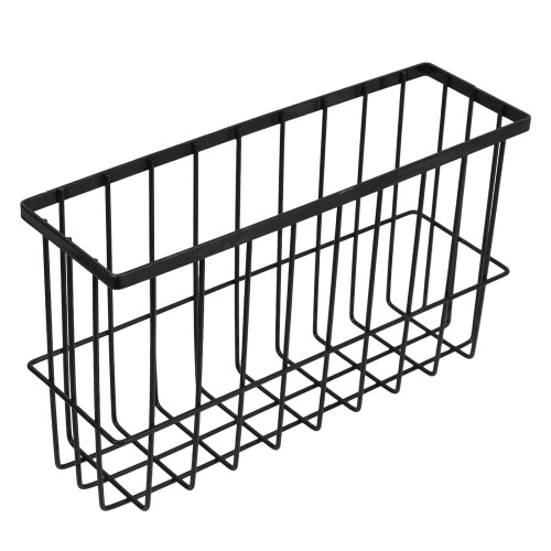 4Pcs Black Iron Multi Functional Kitchen Storage Basket Organizer 1