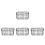 4Pcs Black Iron Multi Functional Kitchen Storage Basket Organizer 4