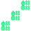 15Pcs Portable Green Plastic Scrapers Scratch Off Tools 7