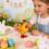 3Pcs Wind Up Chicken Toys Multi-Color ABS Steel Easter 5