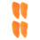 4Pièces Modèles Saumon Orange Simulation Haute Qualité Décoration 5