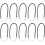10pcs Luminous Zipper Pull Replacement Tabs, Durable Extender Cords for Jackets and Bags 1