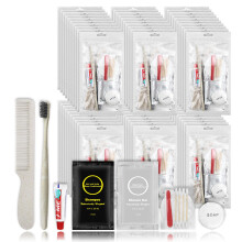 Toiletry Kits 40 Pack Travel Size Hygiene Set for Homeless Care, Bulk Hotel and Charity Use