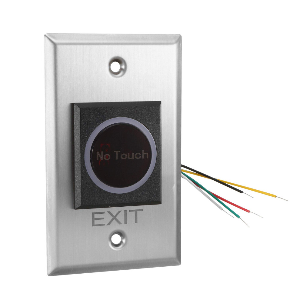 Ir No Touch Exit Button With Dualcolor Led Indicator Stainless Steel Panel For Access Control 12V 9044945415698
