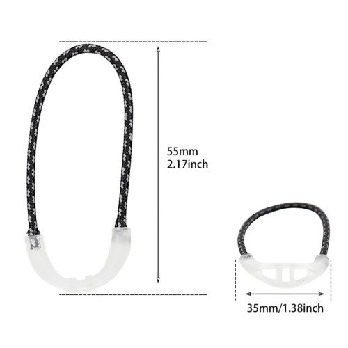 10pcs Luminous Zipper Pull Replacement Tabs, Durable Extender Cords for Jackets and Bags 1
