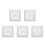5Pcs Bathroom Ventilation Fan Cover White ABS with Easy Installation 10