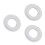 3Pcs White Plastic Bike Crankset Shield Chainring Protector for 3