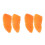 4Pièces Modèles Saumon Orange Simulation Haute Qualité Décoration 4