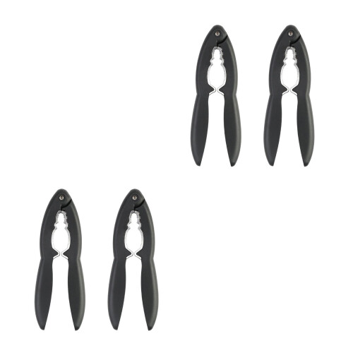 4Pcs Lightweight Black Walnut Clamp Nutcracker Efficient Shell Opener 2