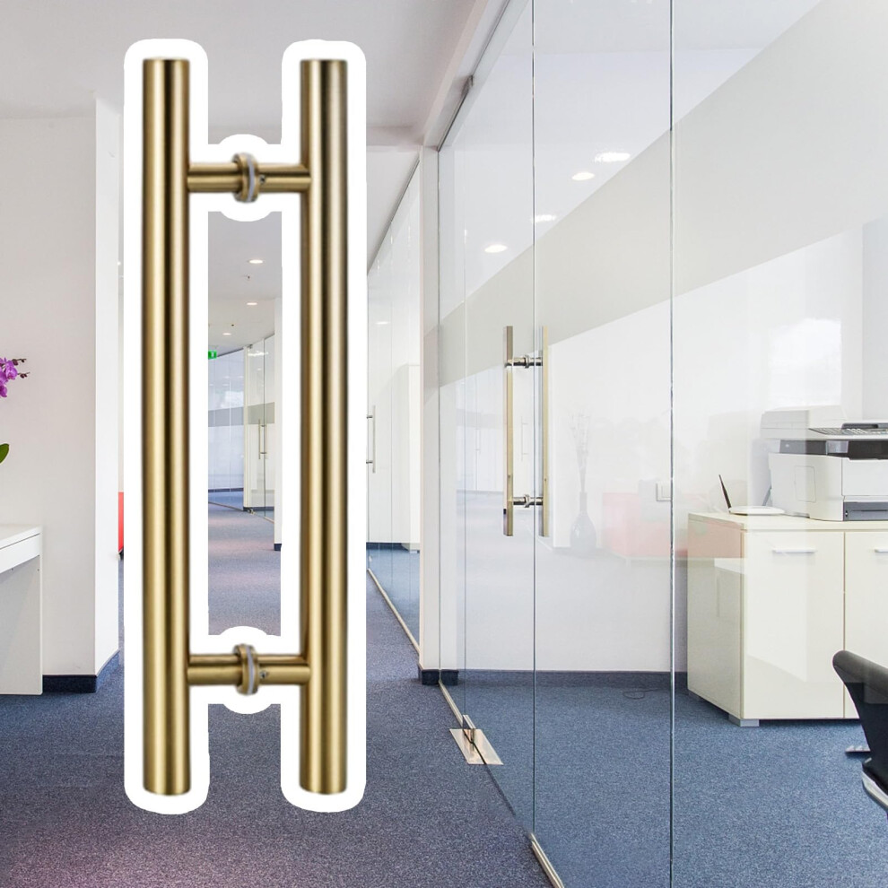 Sliding Glass Door Handle Gold 60Cm Heavy Duty Push Pull Dualsided For Shower And Barn Doors 9174973517641