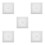 5Pcs Bathroom Ventilation Fan Cover White ABS with Easy Installation 6