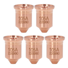 5 Pcs 220990 Brass Plasma Cutting Nozzle Tips for PMX 65 85 125A Torch Consumables Precision Cutting