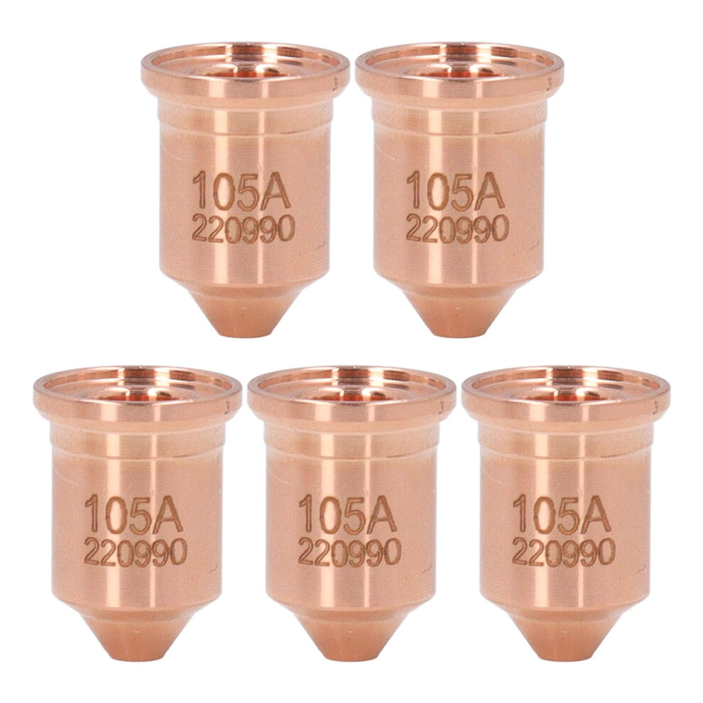 5 Pcs 220990 Brass Plasma Cutting Nozzle Tips For Pmx 65 85 125A Torch Consumables Precision Cutting 9174973517887