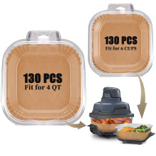 Air Fryer Liners Disposable 260PCS NonStick Parchment Paper Heat Resistant 430F for Ninja Crispi