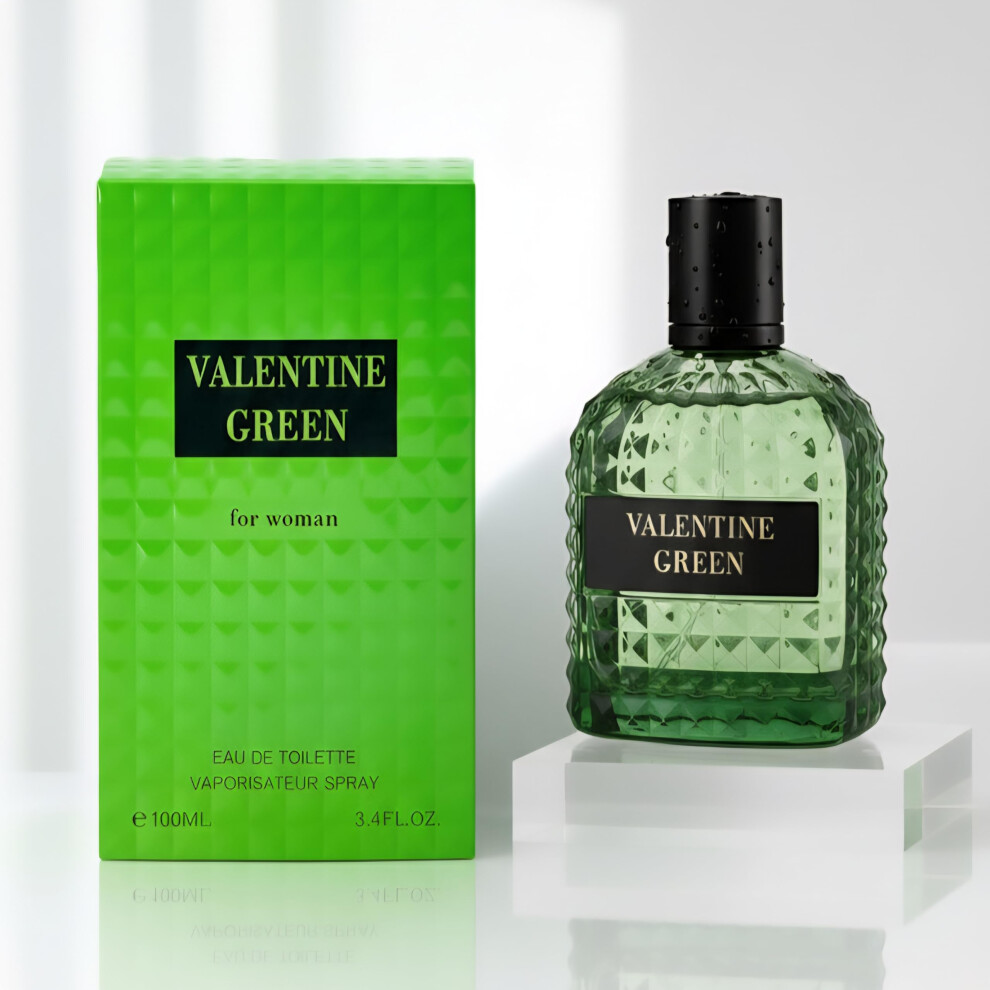 Green Women's Floral Perfume Eau De Toilette 3.4 Oz Longlasting Elegant Scent In Bottle