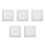 5Pcs Bathroom Ventilation Fan Cover White ABS with Easy Installation 9