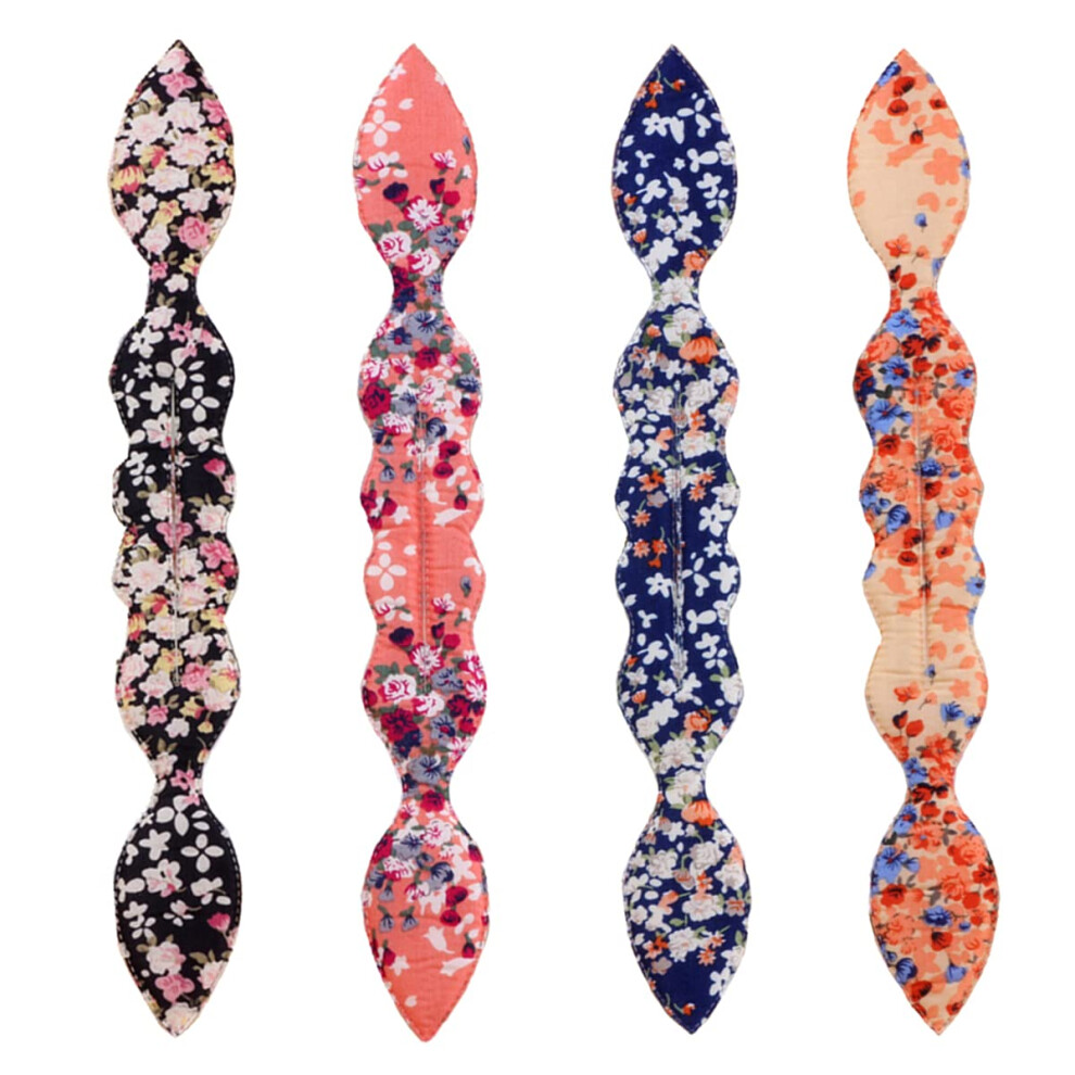 Unisex Magic Rabbit Ear Hair Bun Maker With Floral Twist Shaper, Lightweight Sponge Hair Styling Tool