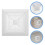 5Pcs Bathroom Ventilation Fan Cover White ABS with Easy Installation 11