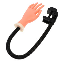 Practice Nail Hand with Realistic Flexible Fingers for Beginner Manicure Training, Right Hand Model