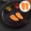 4Pièces Modèles Saumon Orange Simulation Haute Qualité Décoration 10