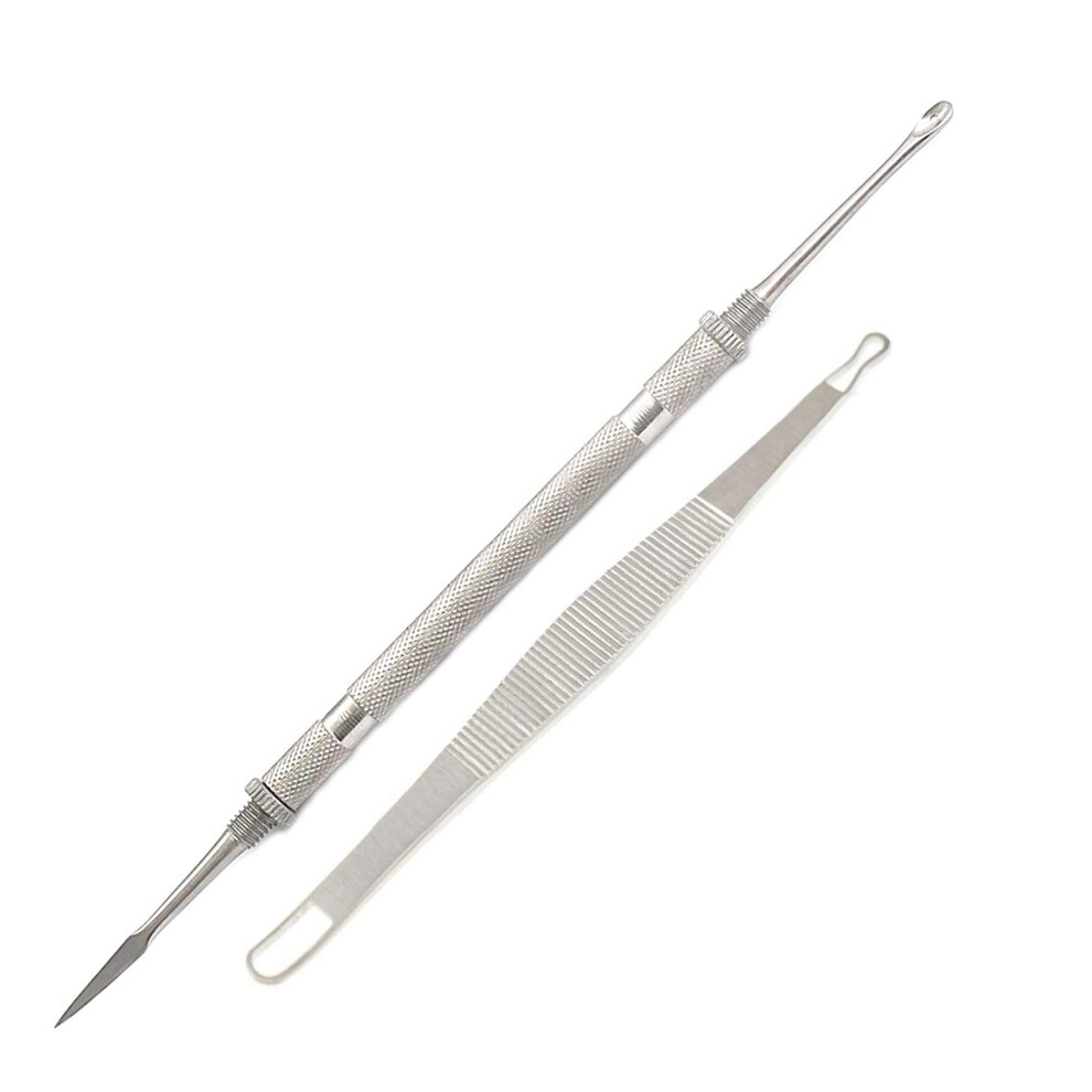 Blackhead Remover Set Stainless Steel Comedone Extractor Kit for Deep Pore Cleansing