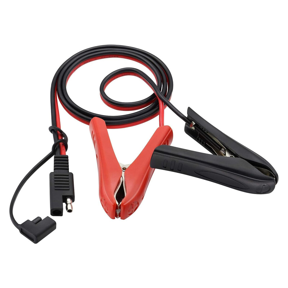Sae Battery Connector Cable With Alligator Clips, Quick Connect Extension For Solar Panel Charging 9113335731820