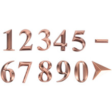 Modern Weatherproof House Number Sign with FadeResistant Visibility Display for Doors Apartments Hotels