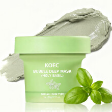 Holy Basil Clay Bubble Face Mask Deep Pore Cleansing for All Skin Types 3.17oz