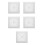 5Pcs Bathroom Ventilation Fan Cover White ABS with Easy Installation 7