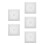5Pcs Bathroom Ventilation Fan Cover White ABS with Easy Installation 5